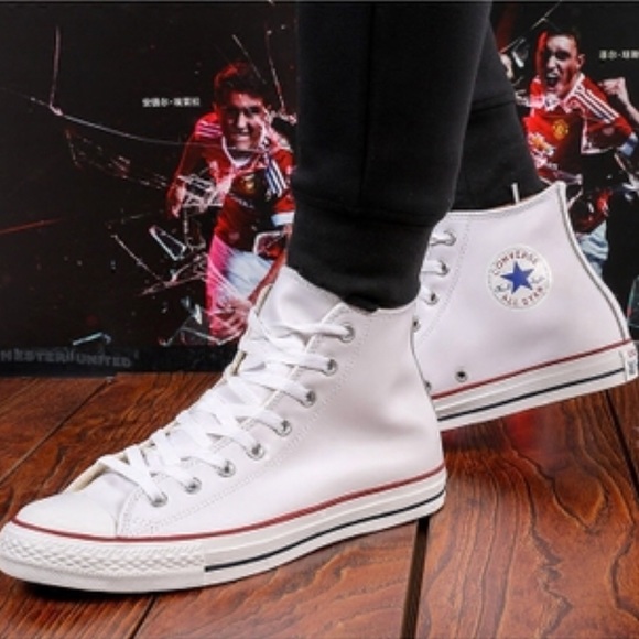 Converse Shoes - NWT Converse AdVulc Ctas HI White Leather W AUTHEN